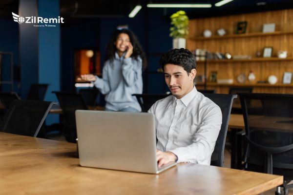 Business professionals working on France expansion strategy